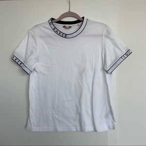 Ted Baker trimmed white t shirt